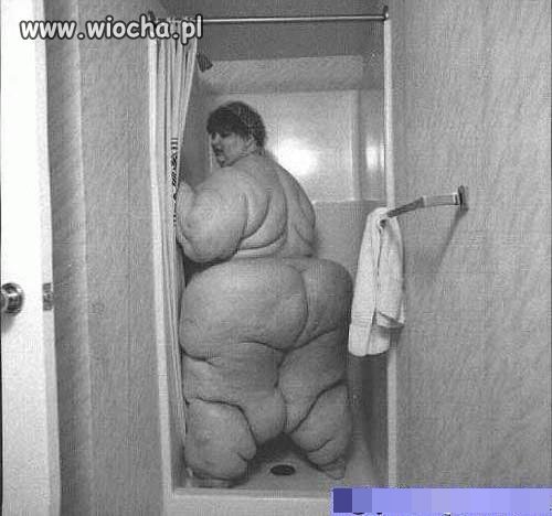 Naked Big Fat Woman Shower 2